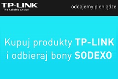 Odbieraj bony SODEXO za zakupy TP-LINKa