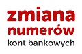 Zmiana numerów kont bankowych